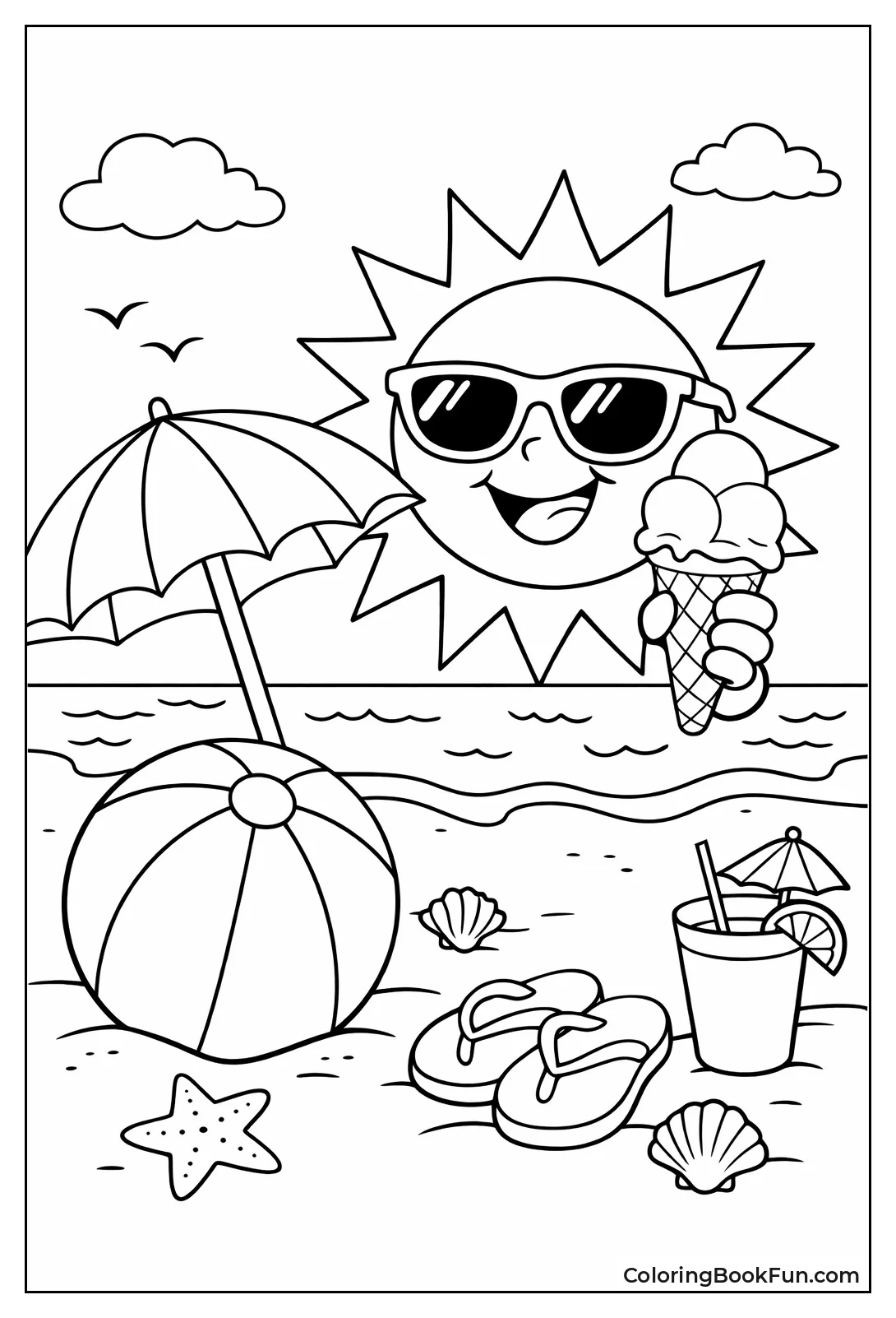 Sun Holding Ice Cream