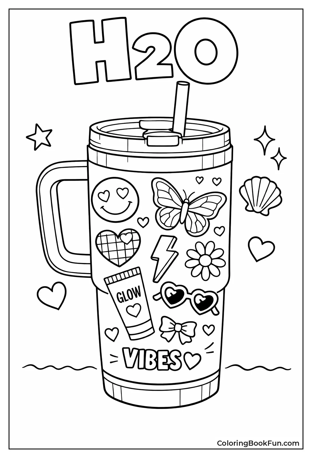 Sticker-Covered Tumbler
