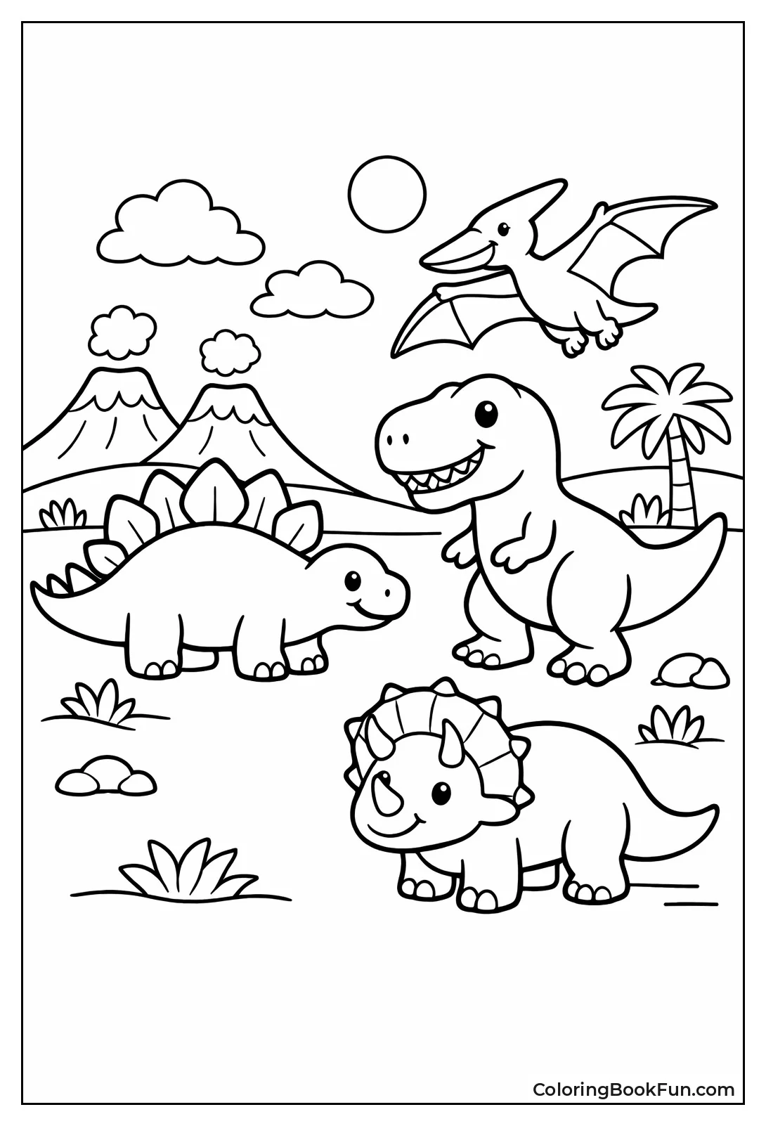 Bold Preschool Dino Shapes