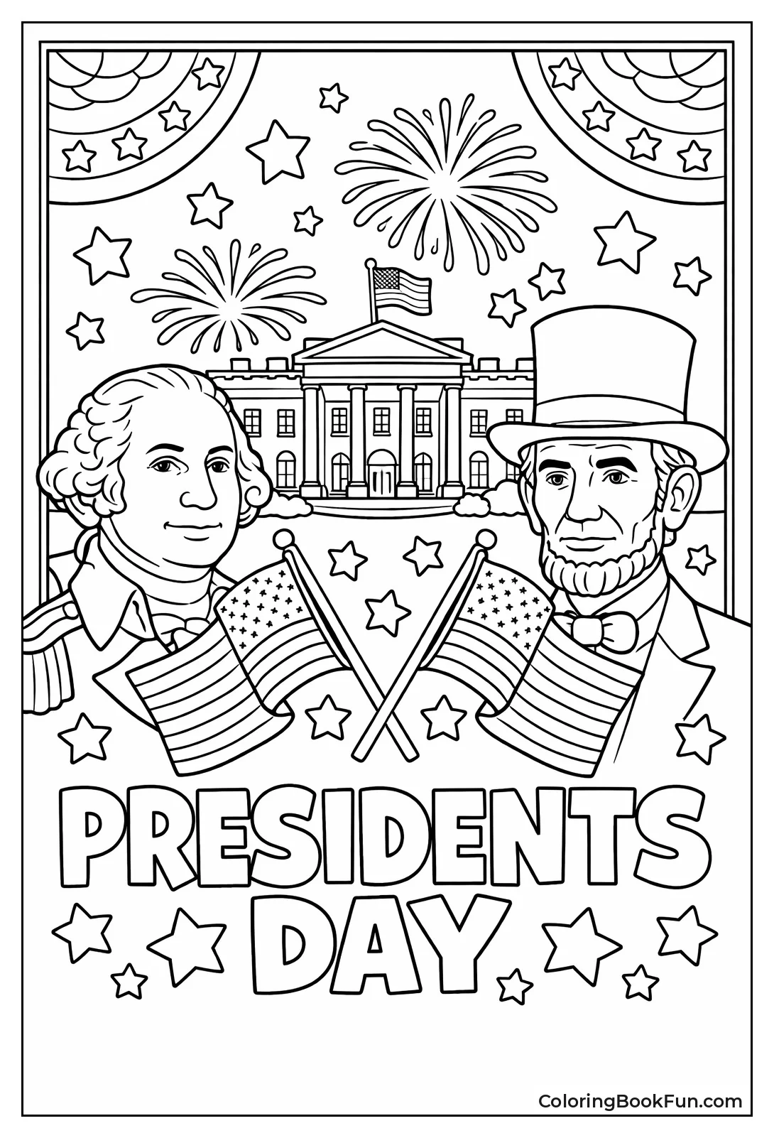 Presidents Day Banner Flags