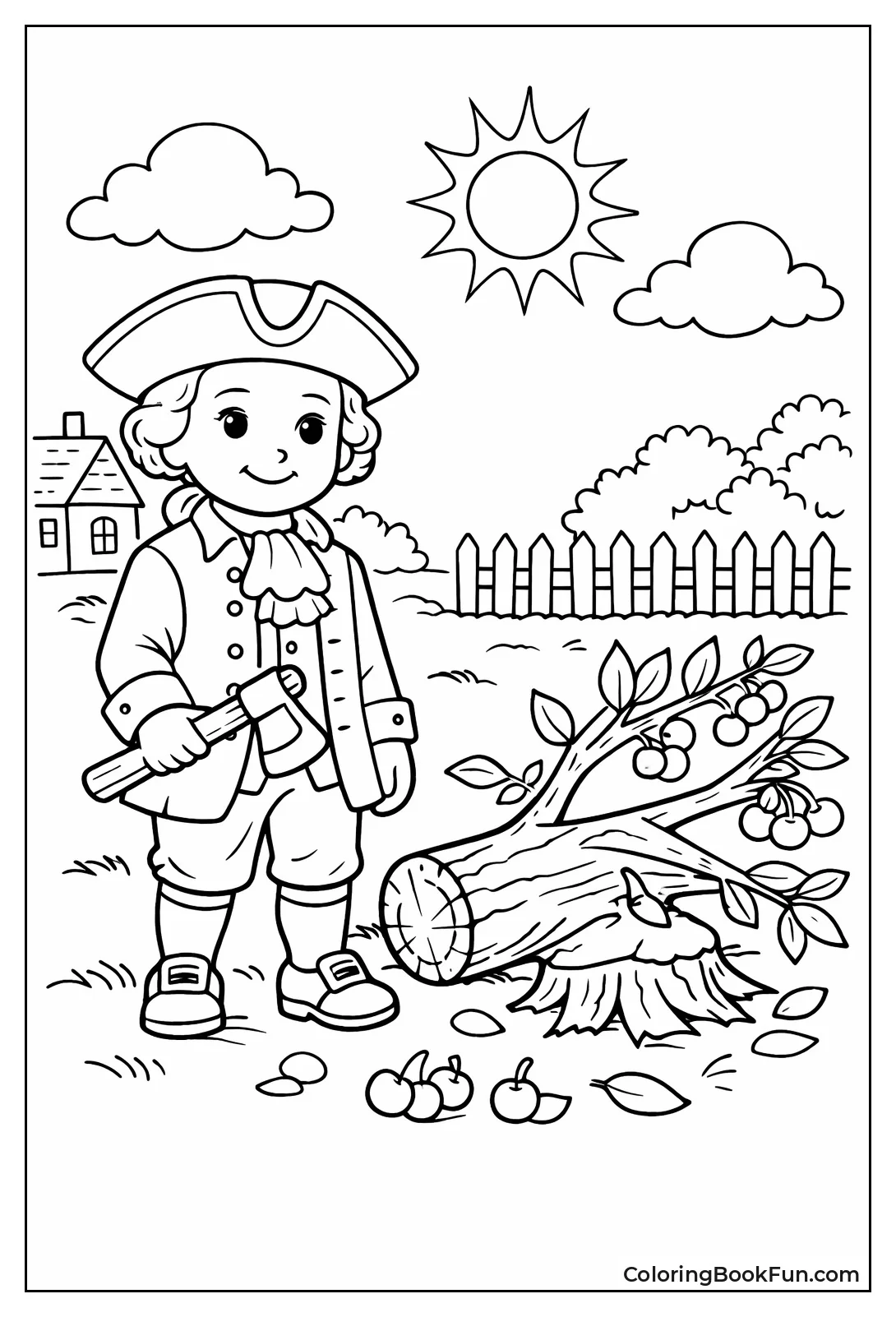 Young Washington Cherry Tree