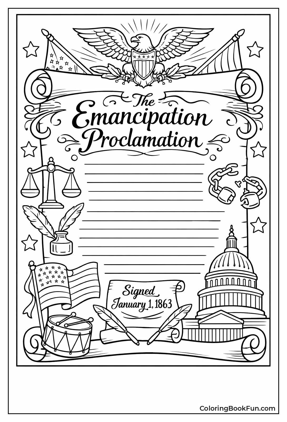 Emancipation Proclamation Scroll