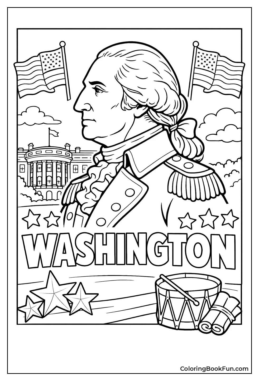 George Washington in Uniform Portrait