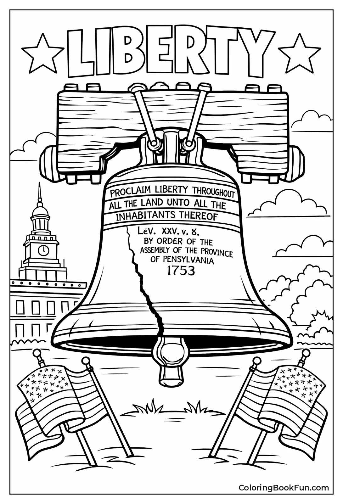 Cracked Liberty Bell Yoke