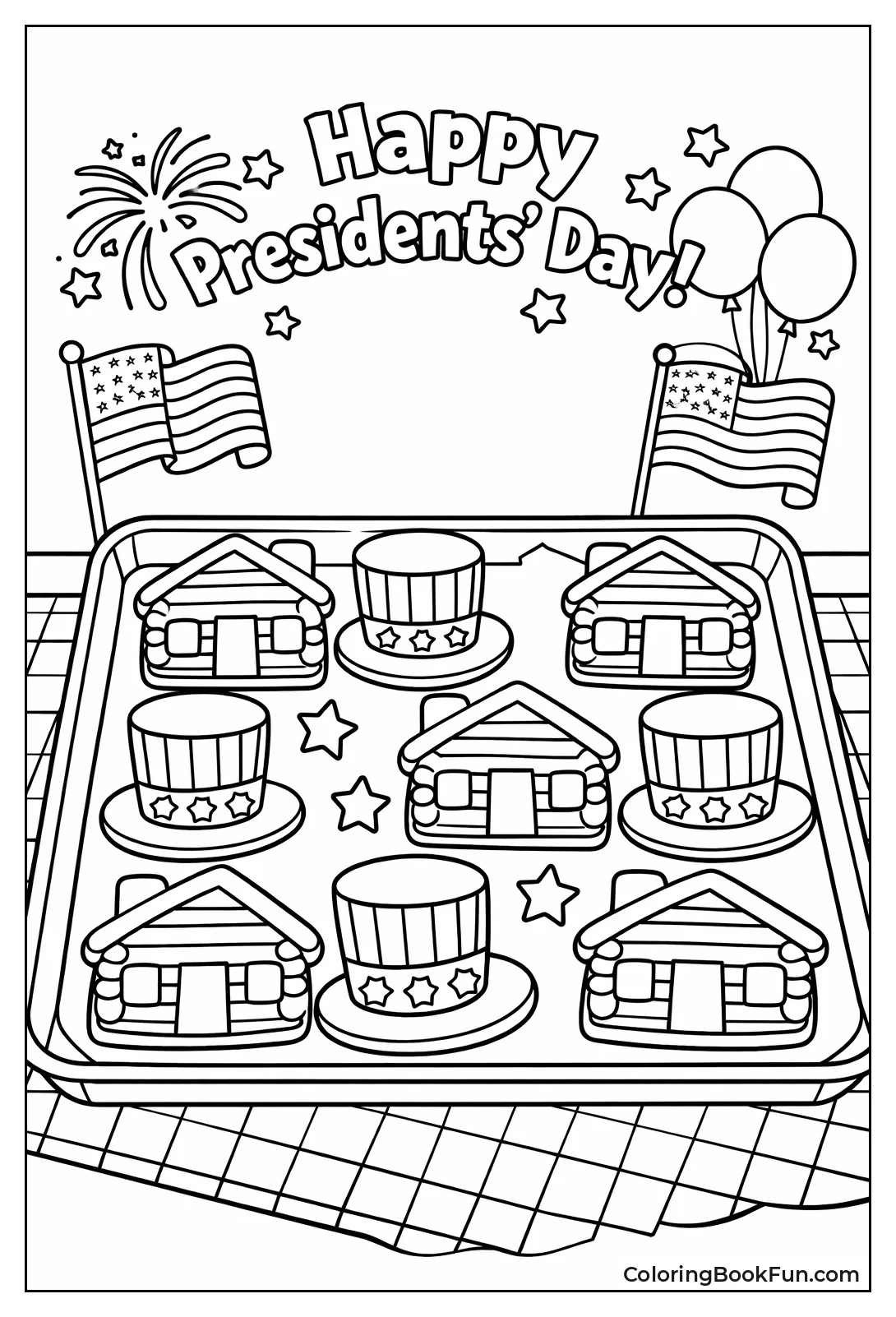 Log Cabin Cookies Tray