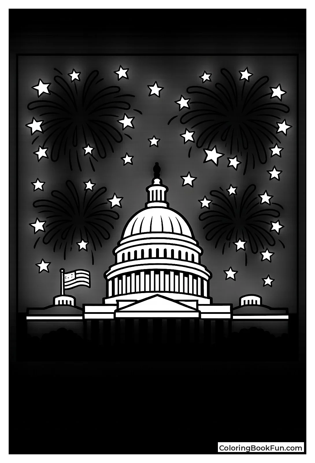 Fireworks over Capitol