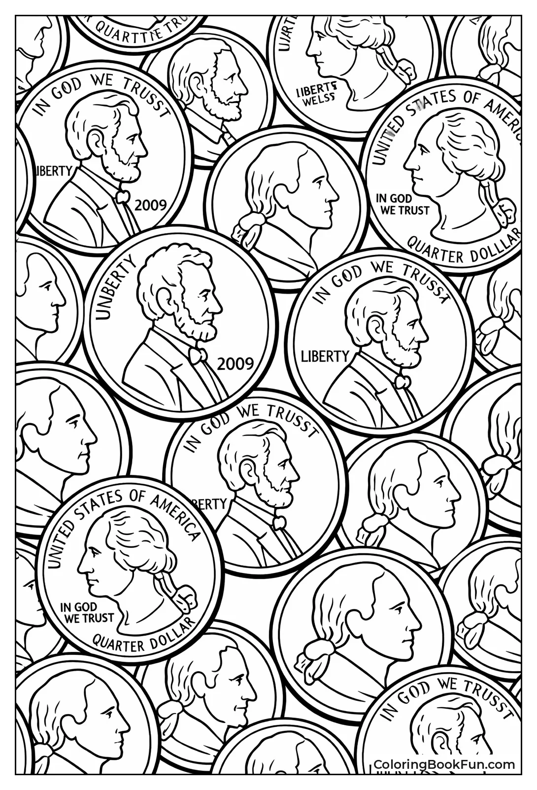 Coins Presidents Pattern