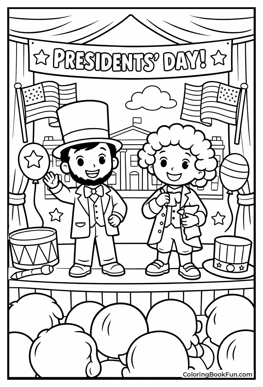 Children President Costumes Stage