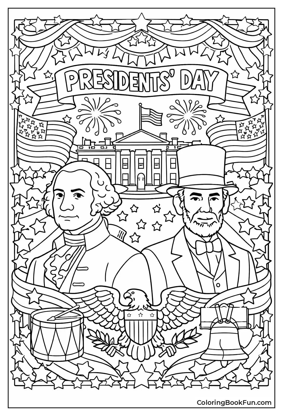 Stars Stripes Patriotic Border