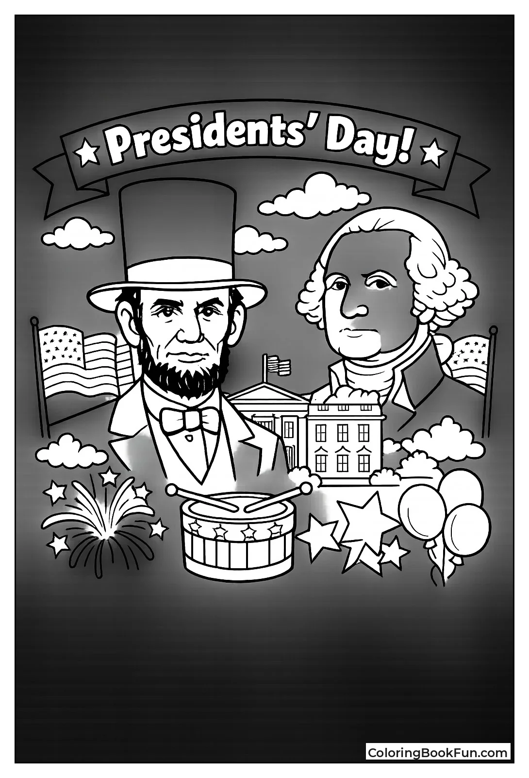 Stovepipe Hat Beard Outline