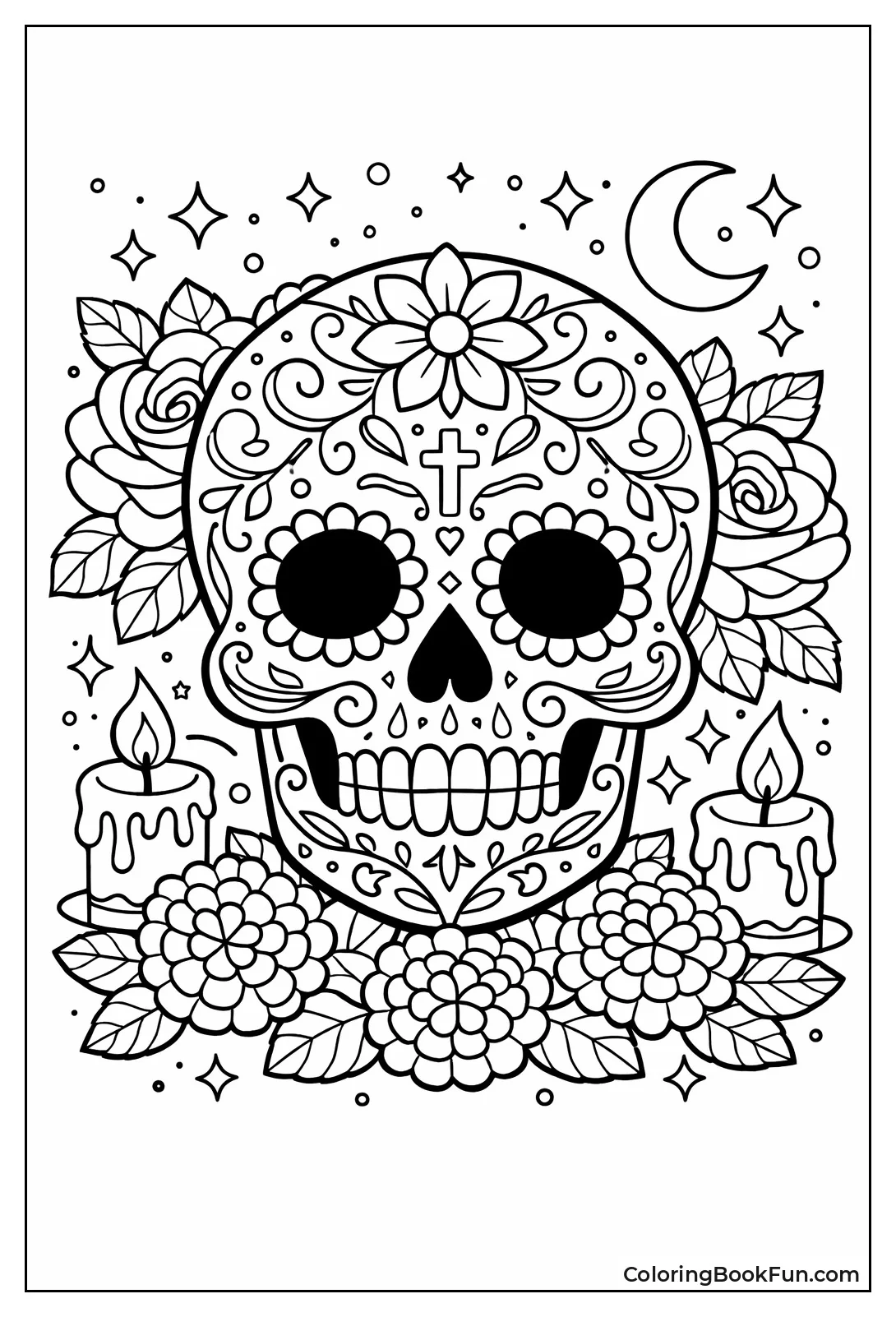 Pretty Swirl Sugar Skull