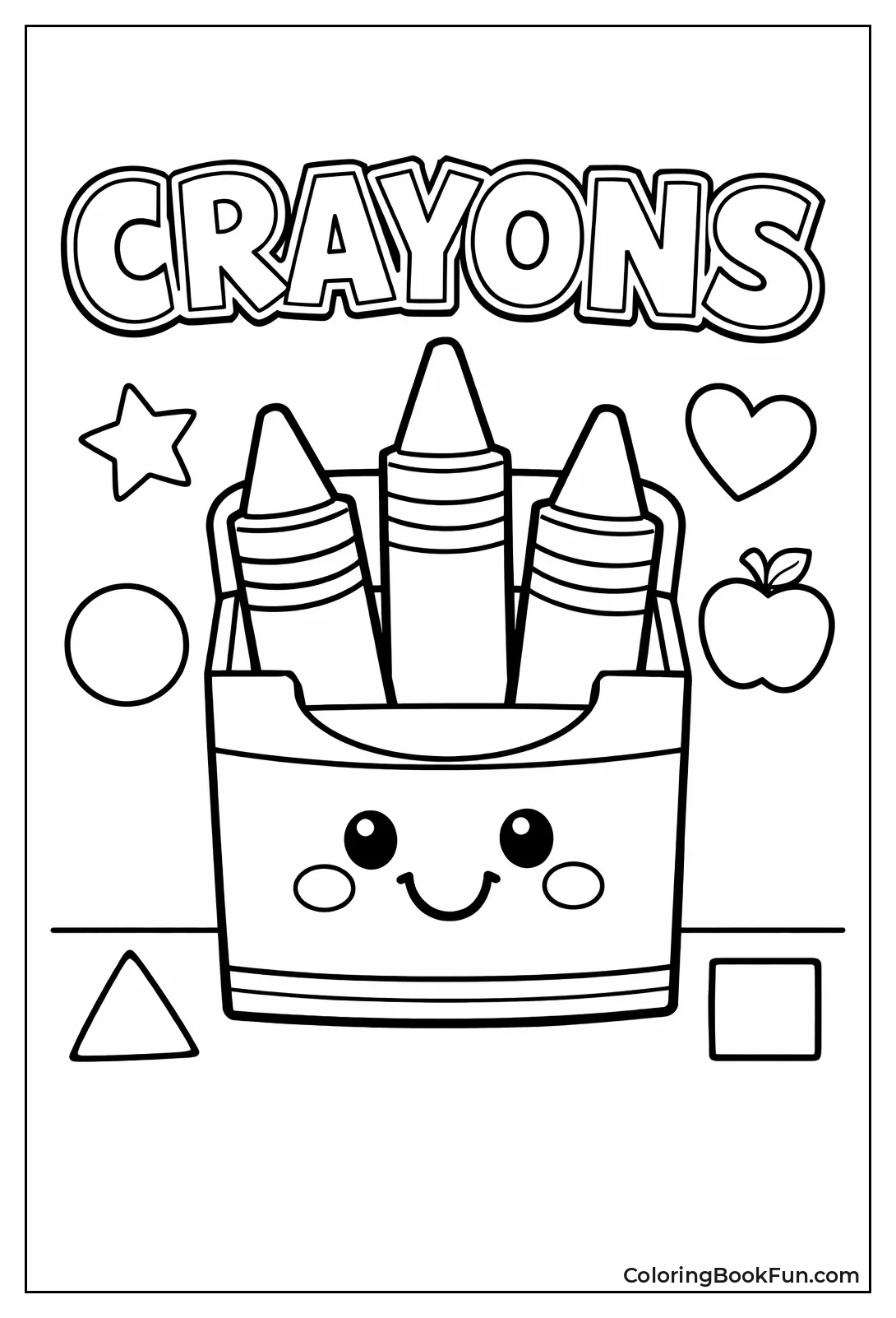 Primary Crayons in Box