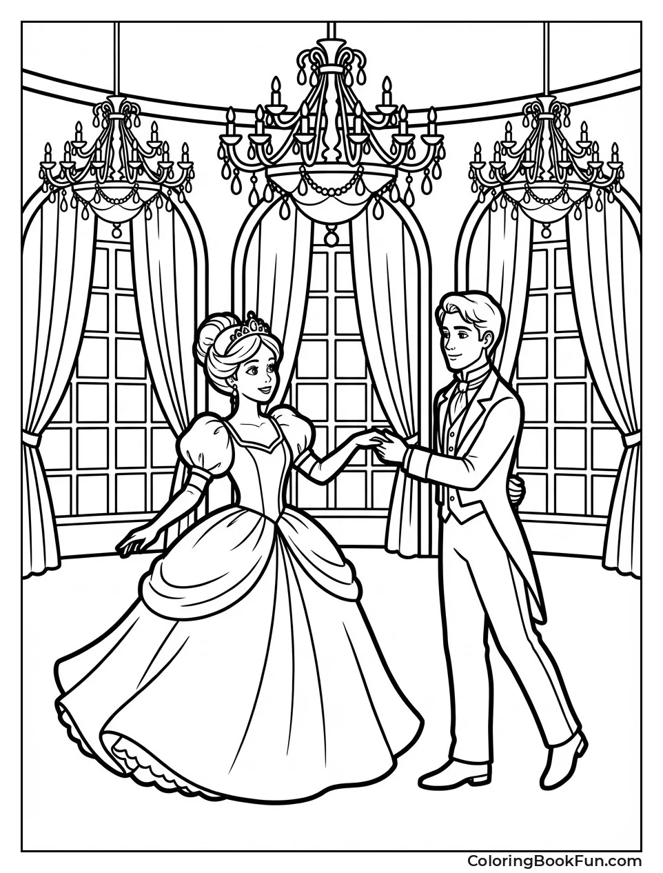 Princess Dancing in Ballroom