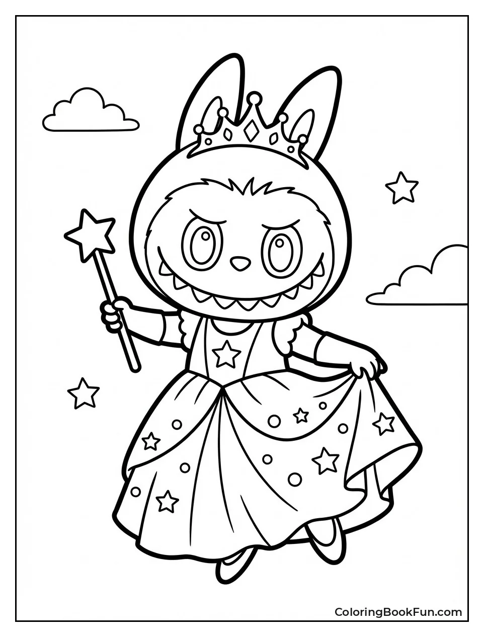 Princess Labubu Wears Tiara
