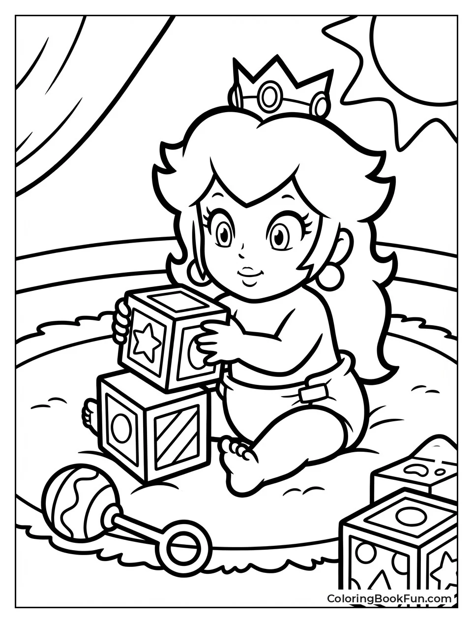 Baby Peach Plays Cutely