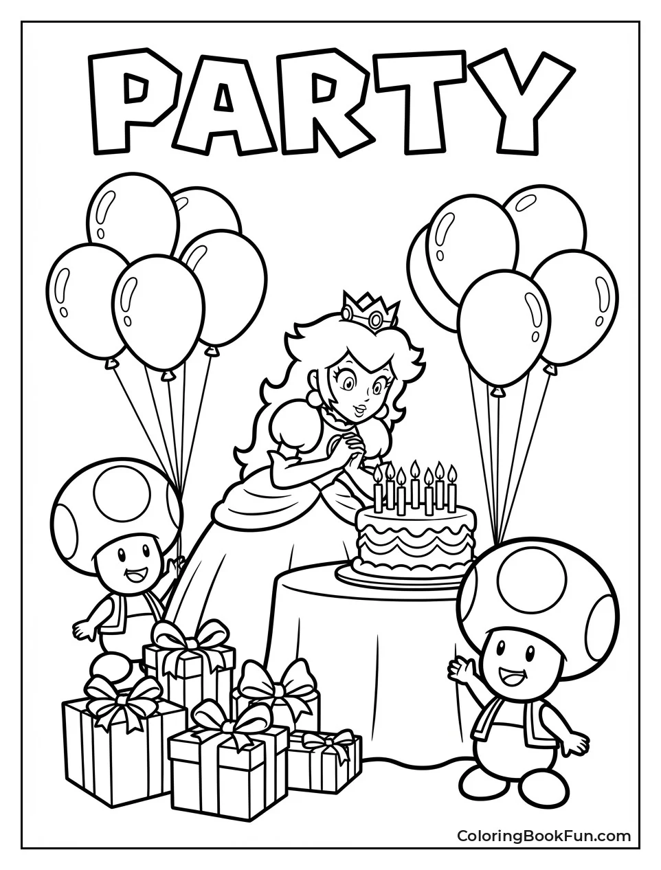 Peach Blows Birthday Candles