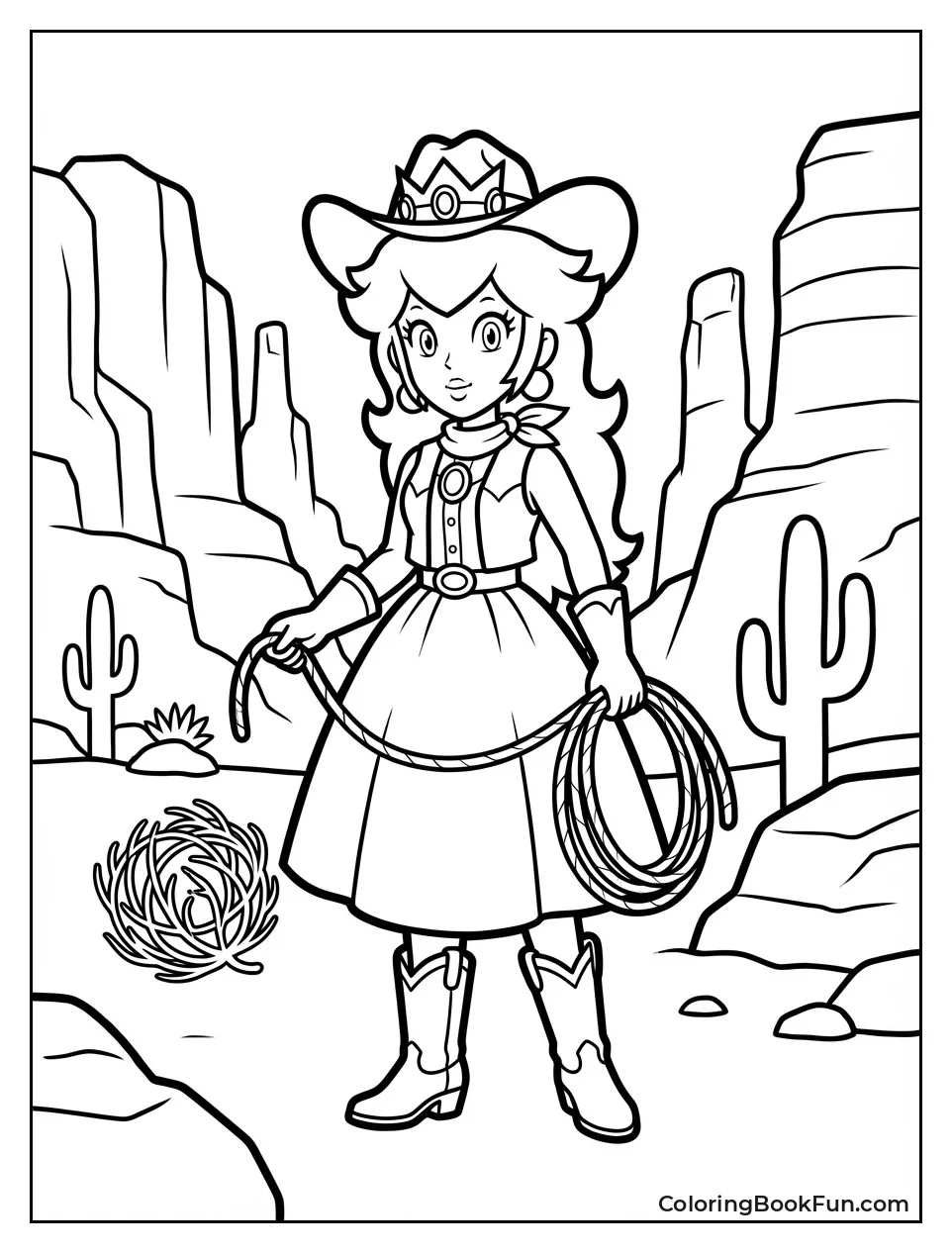 Cowgirl Peach with Lasso