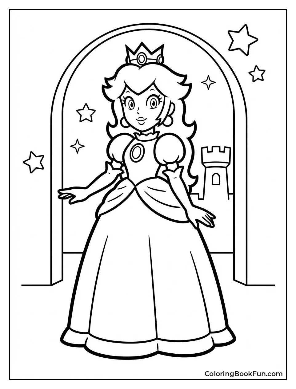 Princess Peach in Iconic Crown