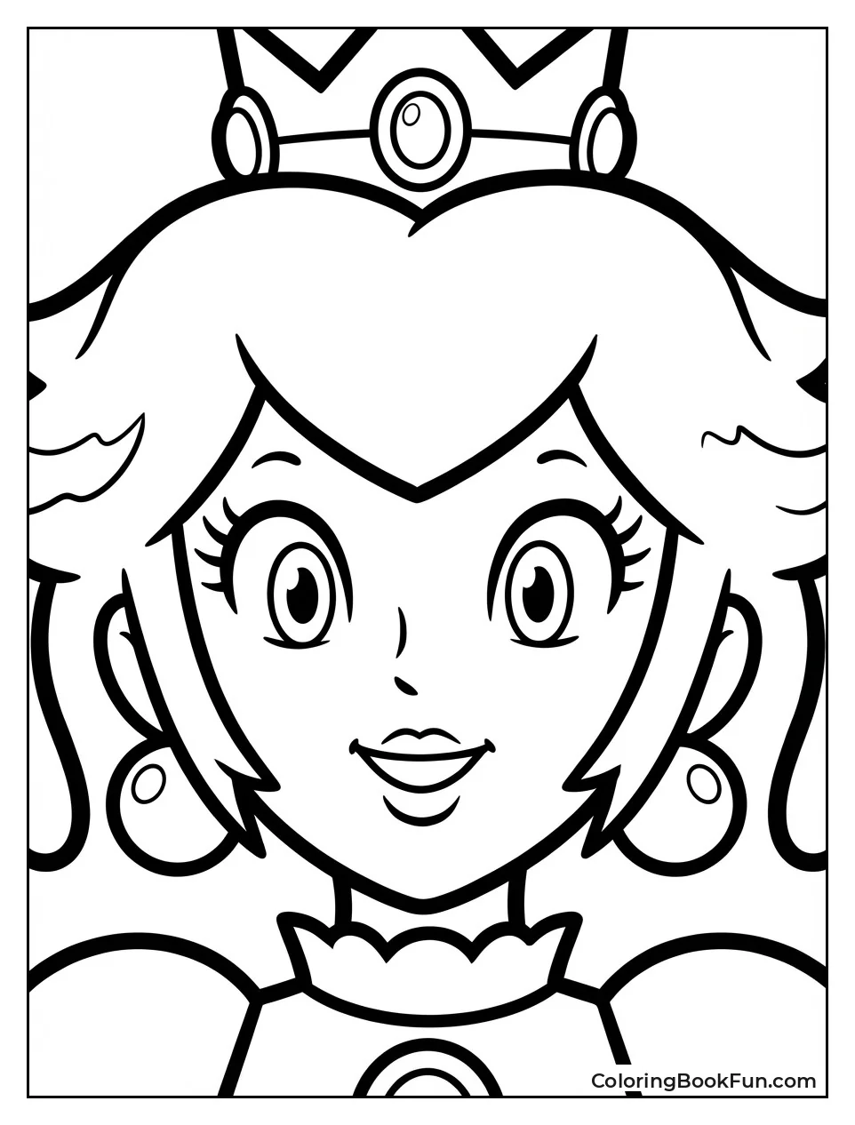 Smiling Peach Face Closeup