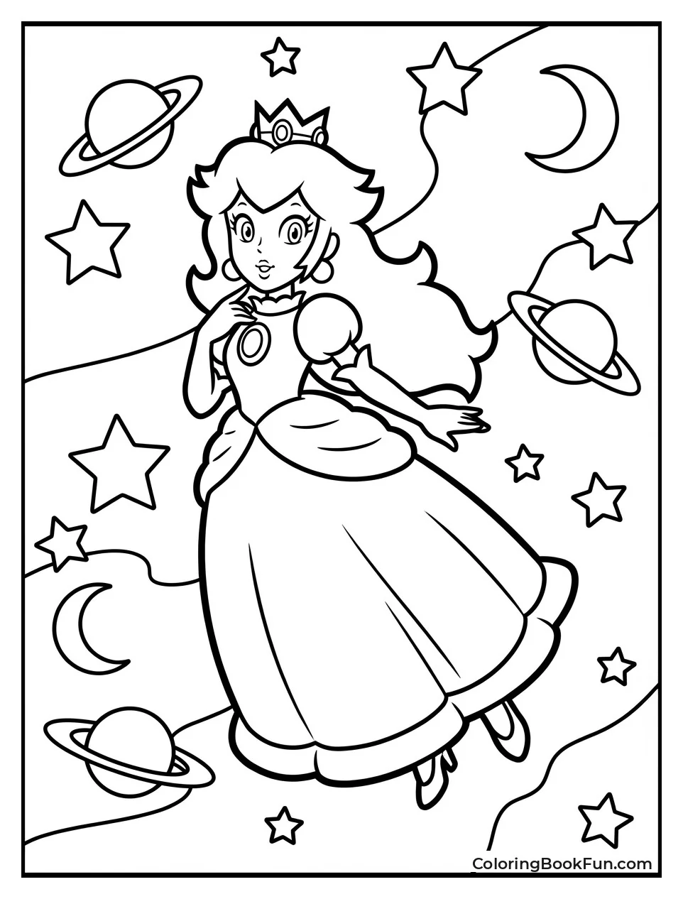 Peach Floats in Galaxy