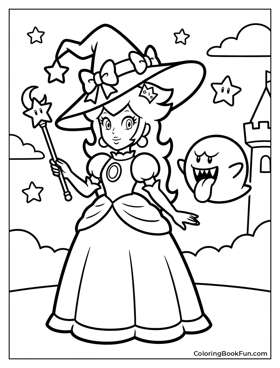 Witch Peach with Boo