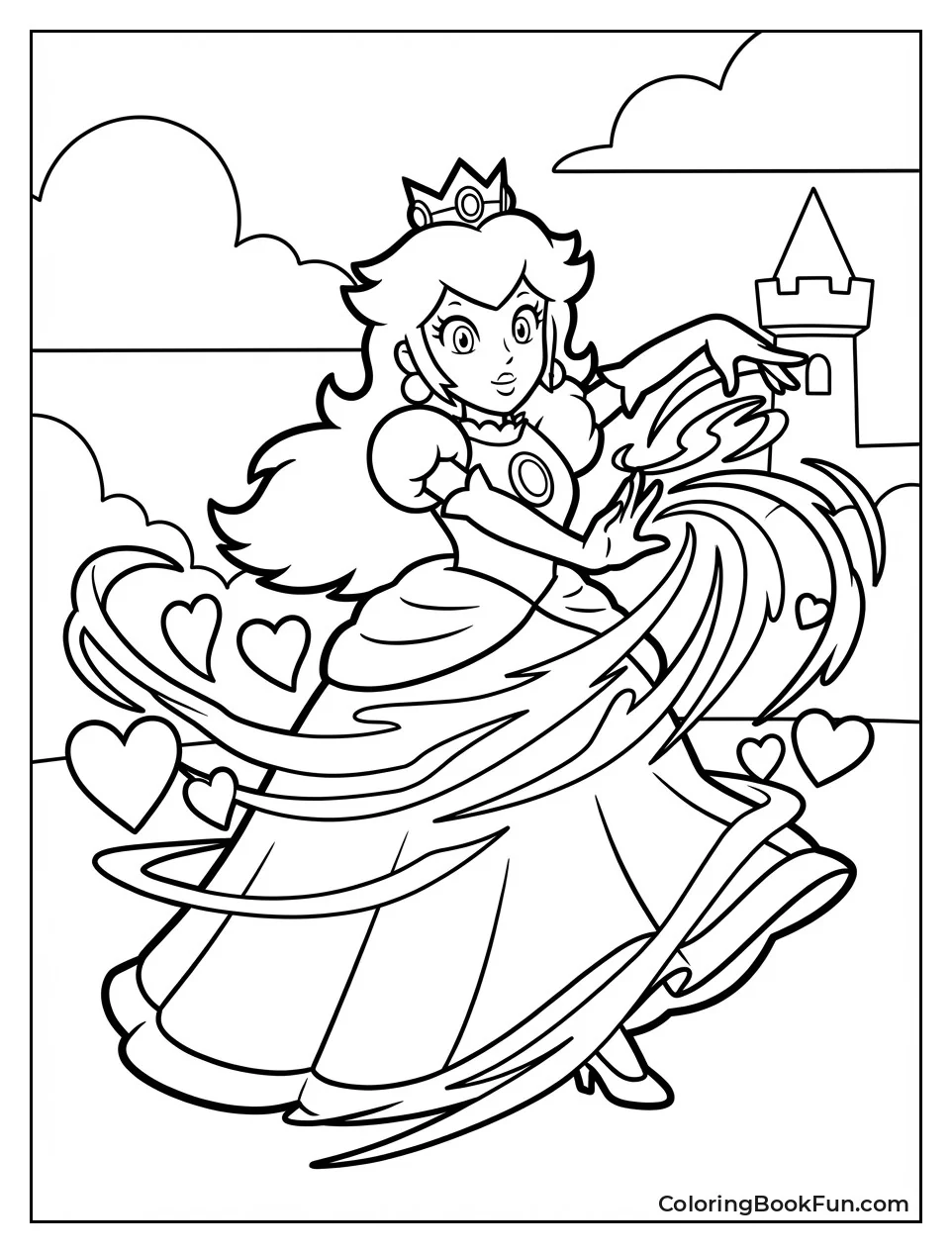 Peach Casts Heart Magic
