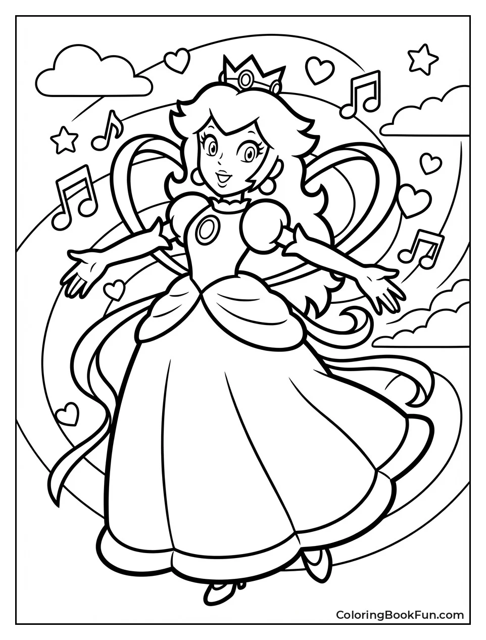 Peach Dances with Joy