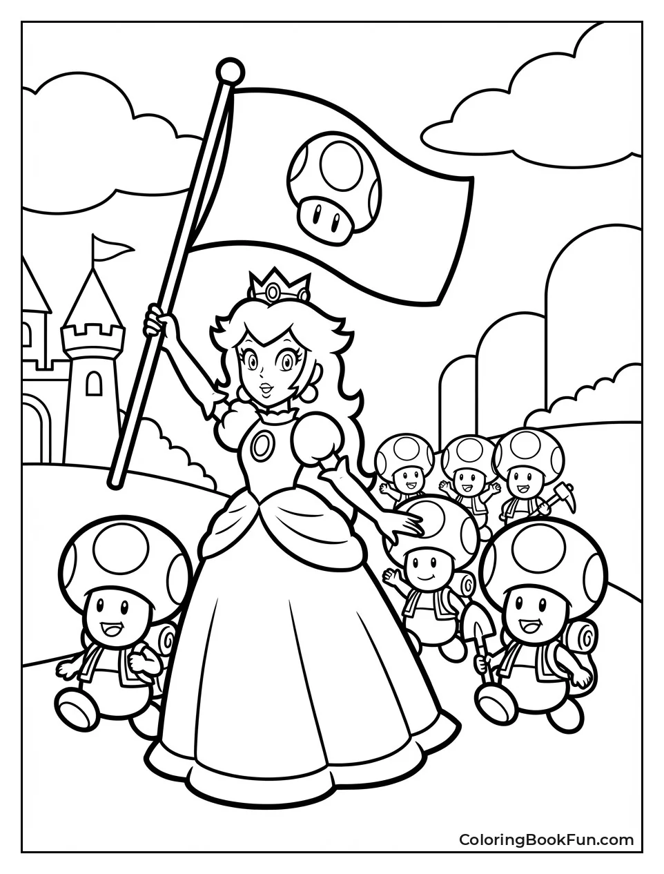 Peach Leads Happy Toads