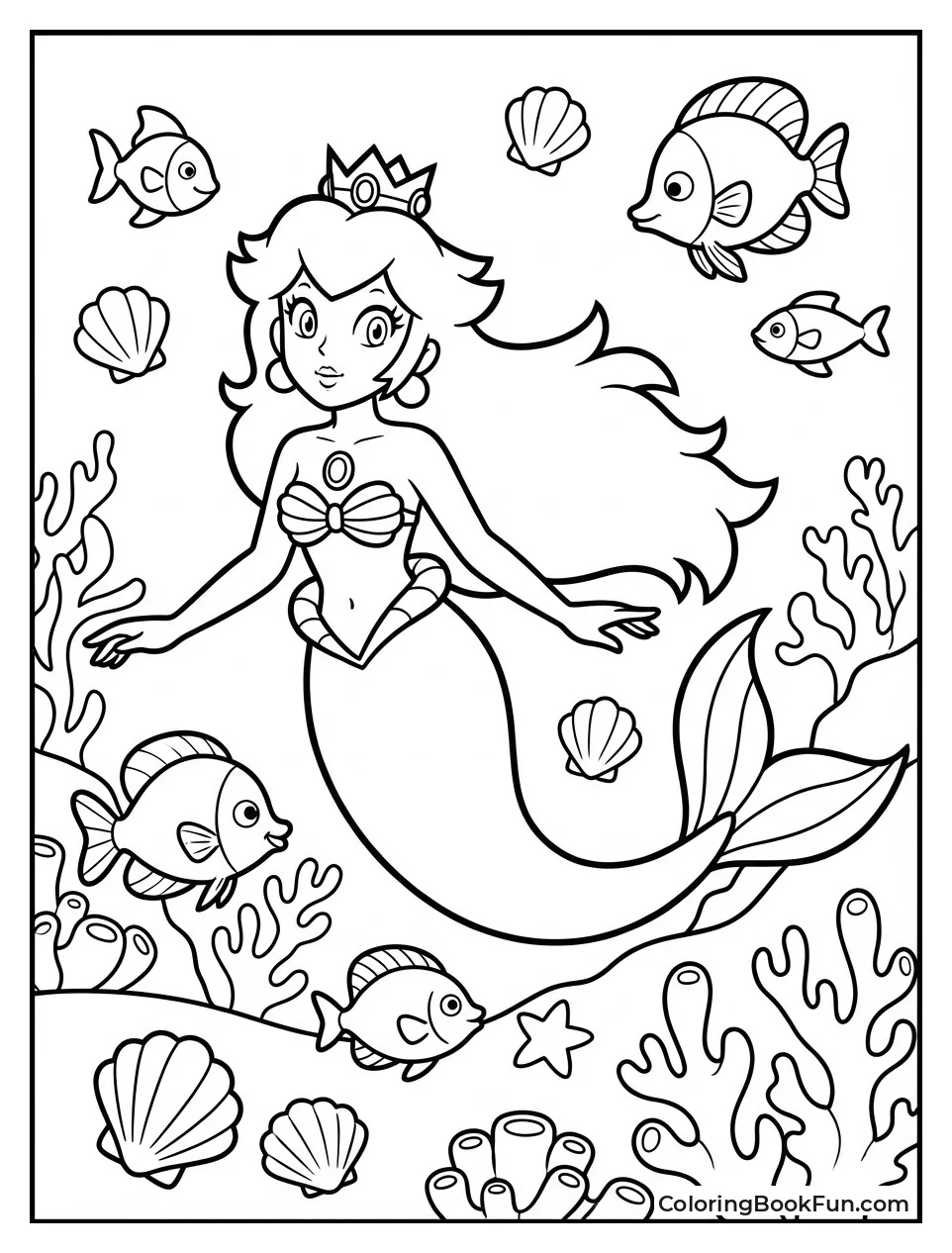 Mermaid Peach Swims Deep