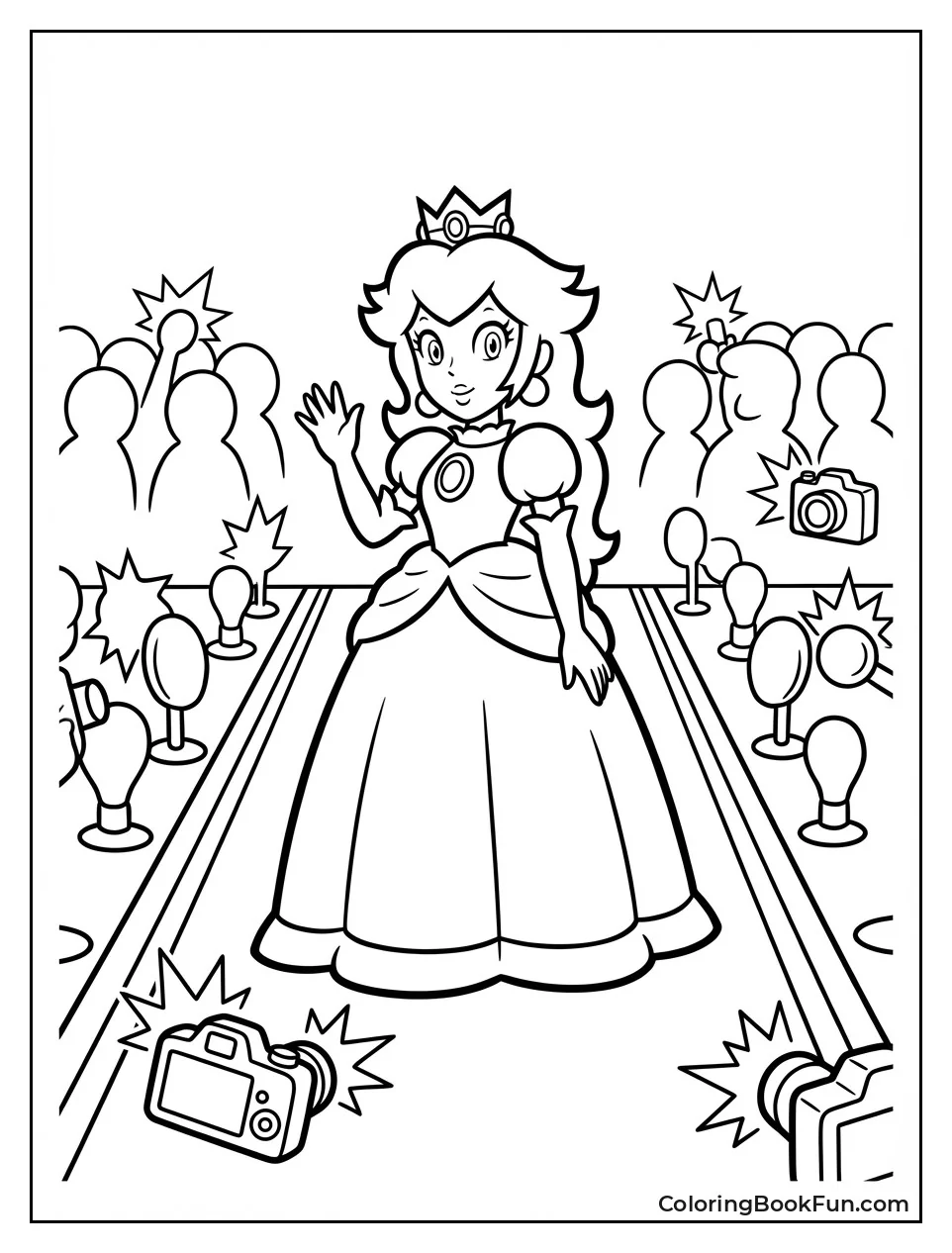 Peach Walks Red Carpet