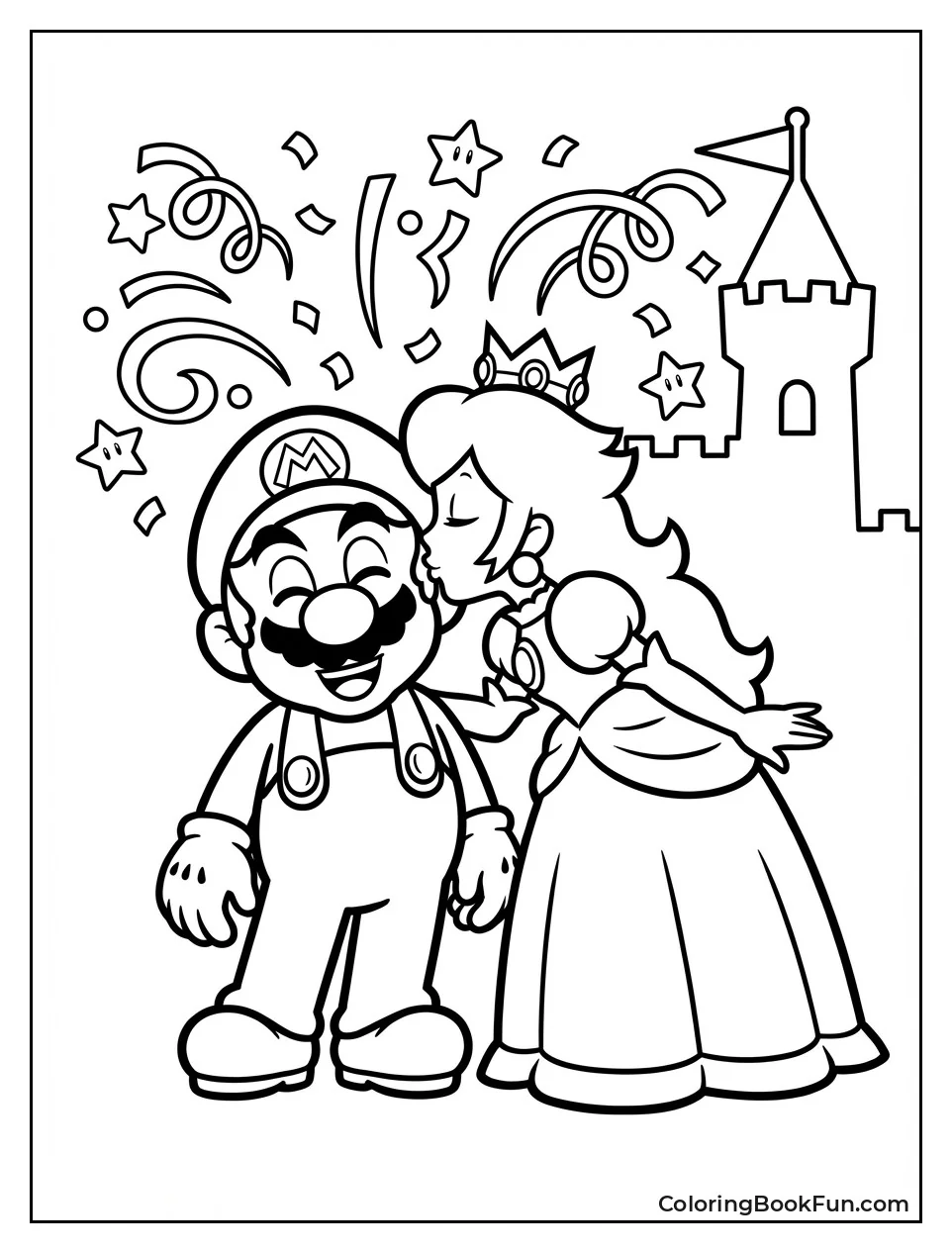 Peach Kisses Hero Mario