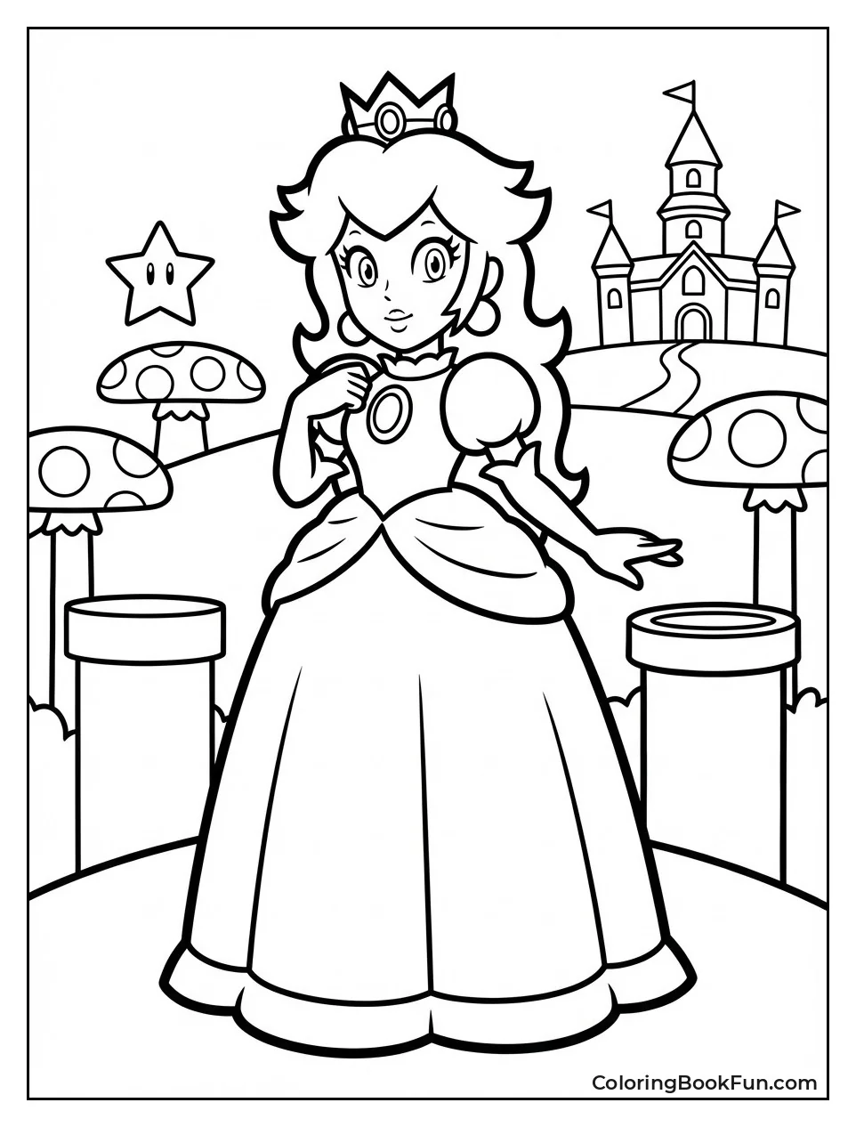 Peach in Mario Adventure