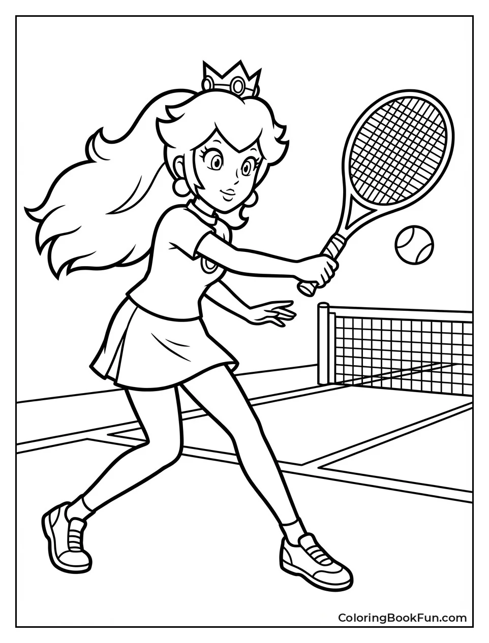 Peach Swings Tennis Racket