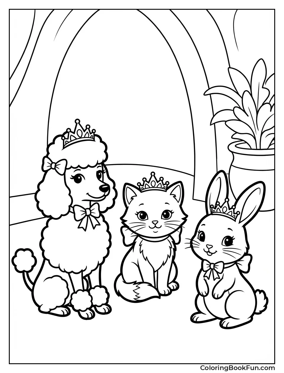 Pets Wearing Tiny Crowns