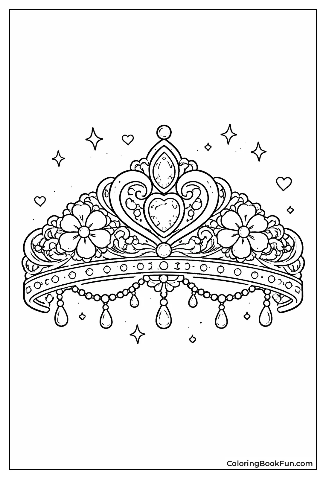 Jeweled Princess Tiara Hat