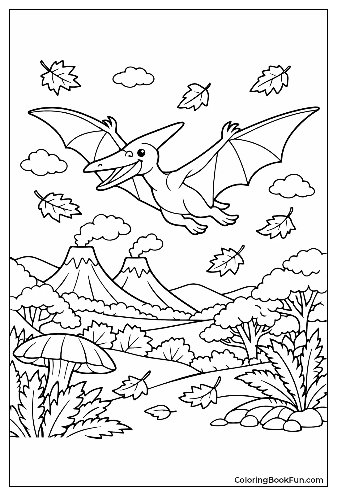 Pterodactyl over Autumn Valley