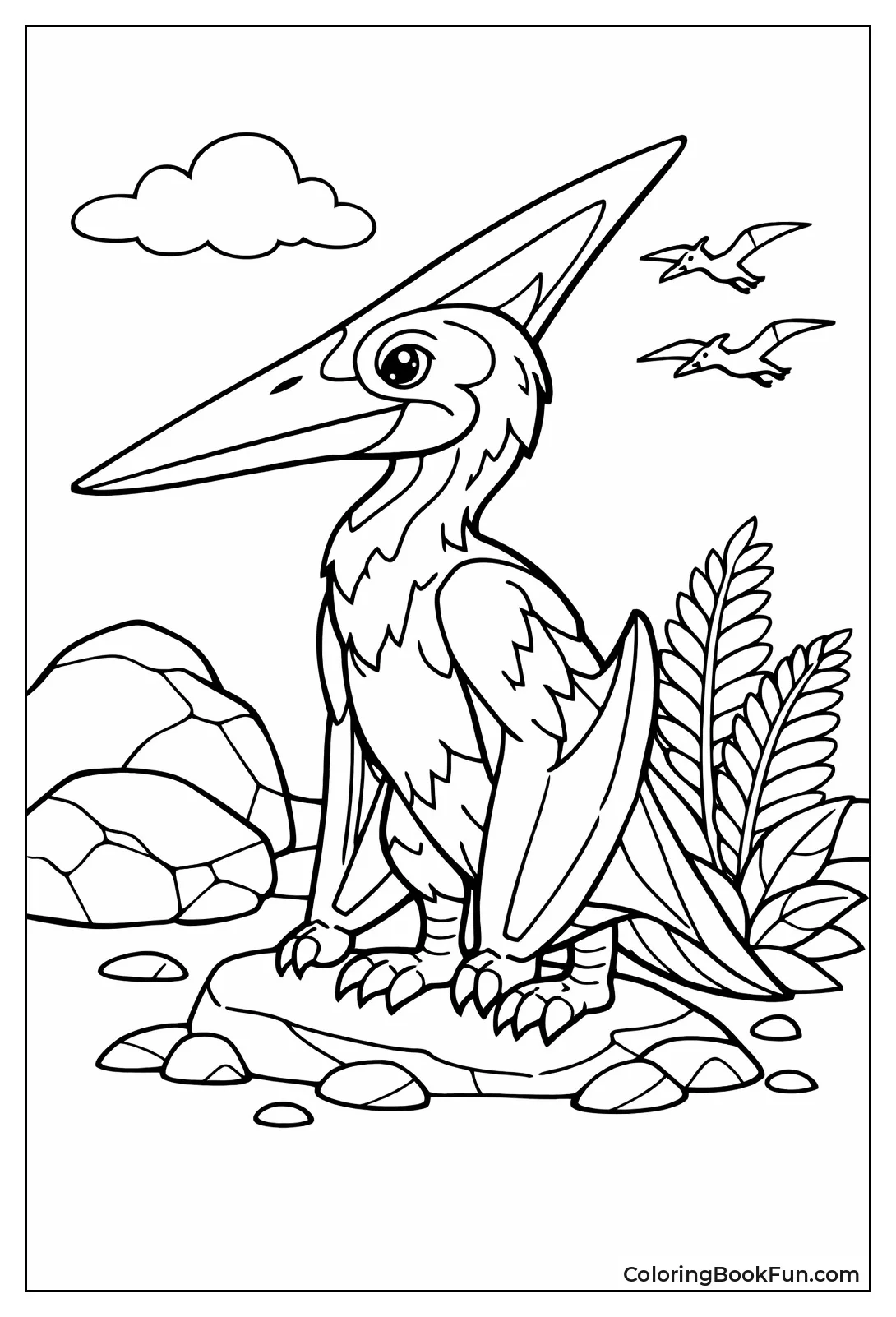 Detailed Pterodactyl Portrait