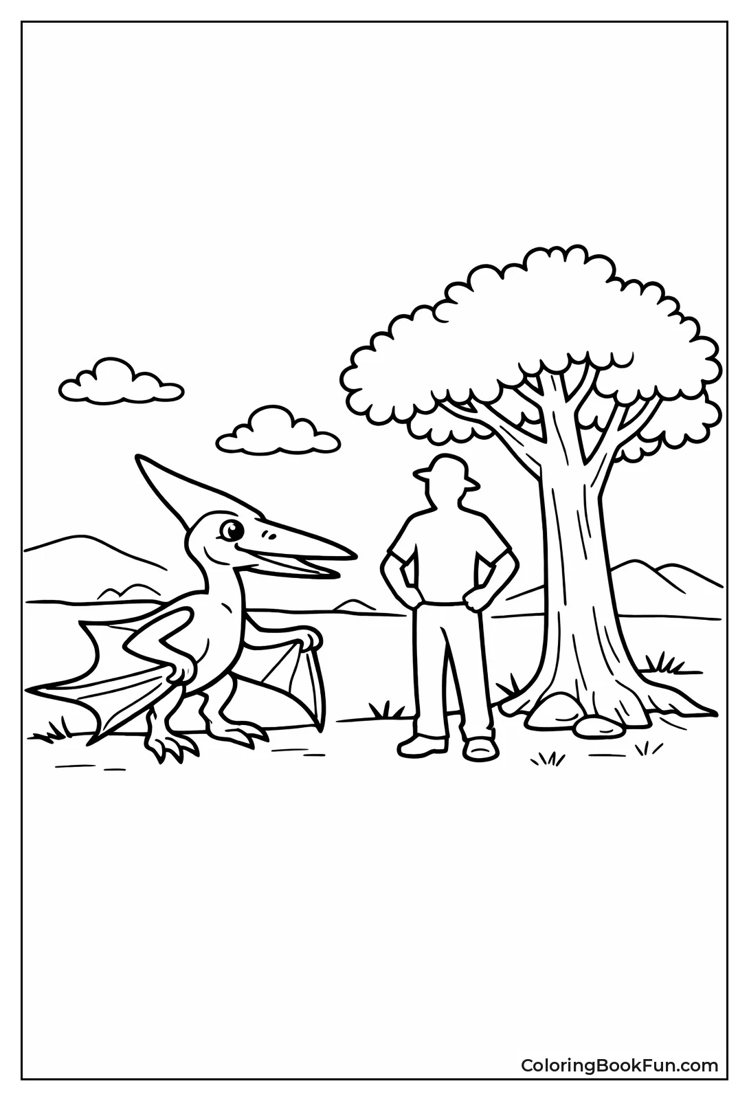 Pterodactyl Size with Human
