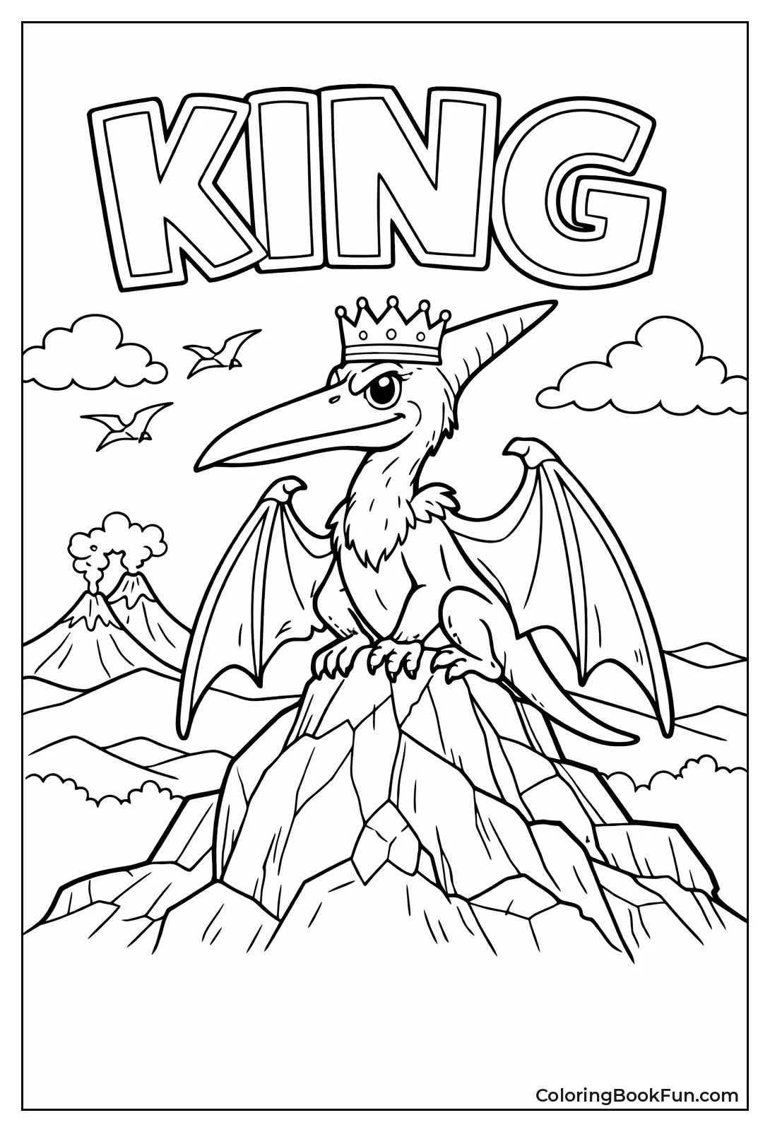 Pterodactyl King on Mountain