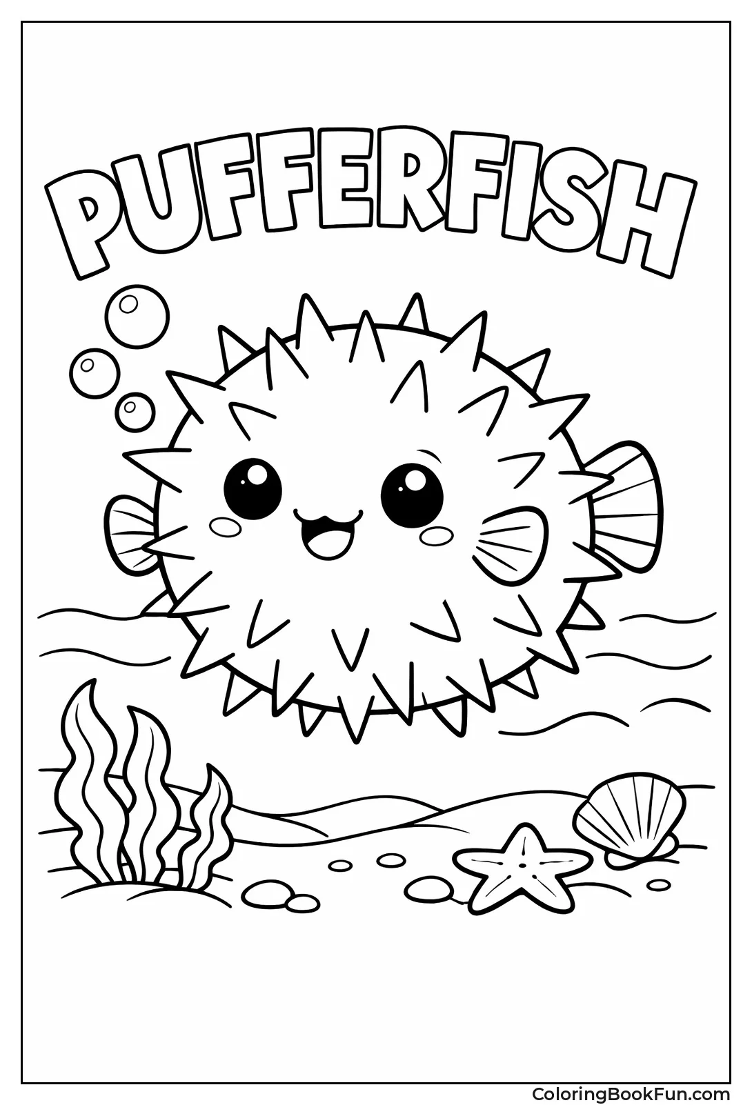 Puffy Pufferfish with Spikes