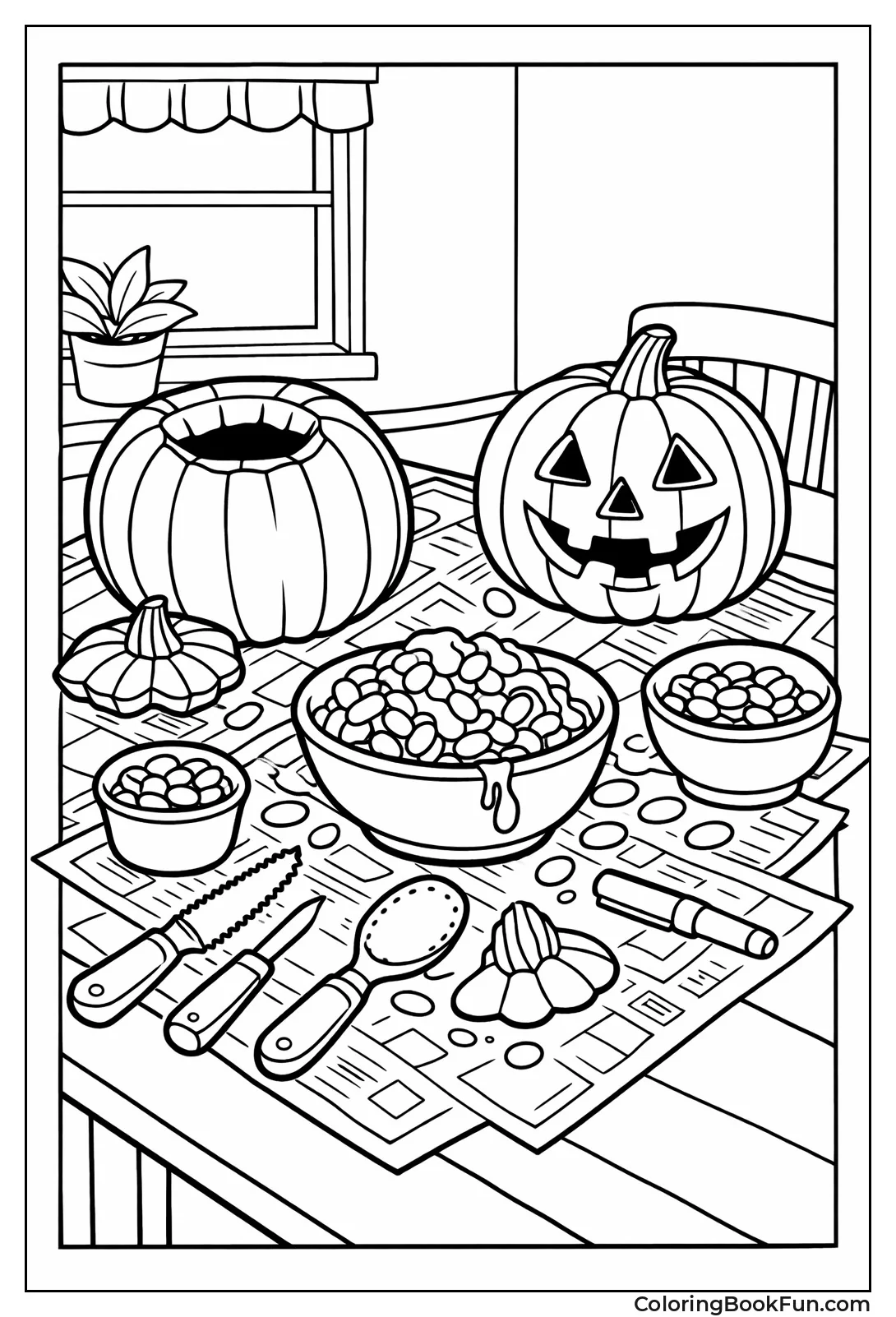 Pumpkin Carving Table