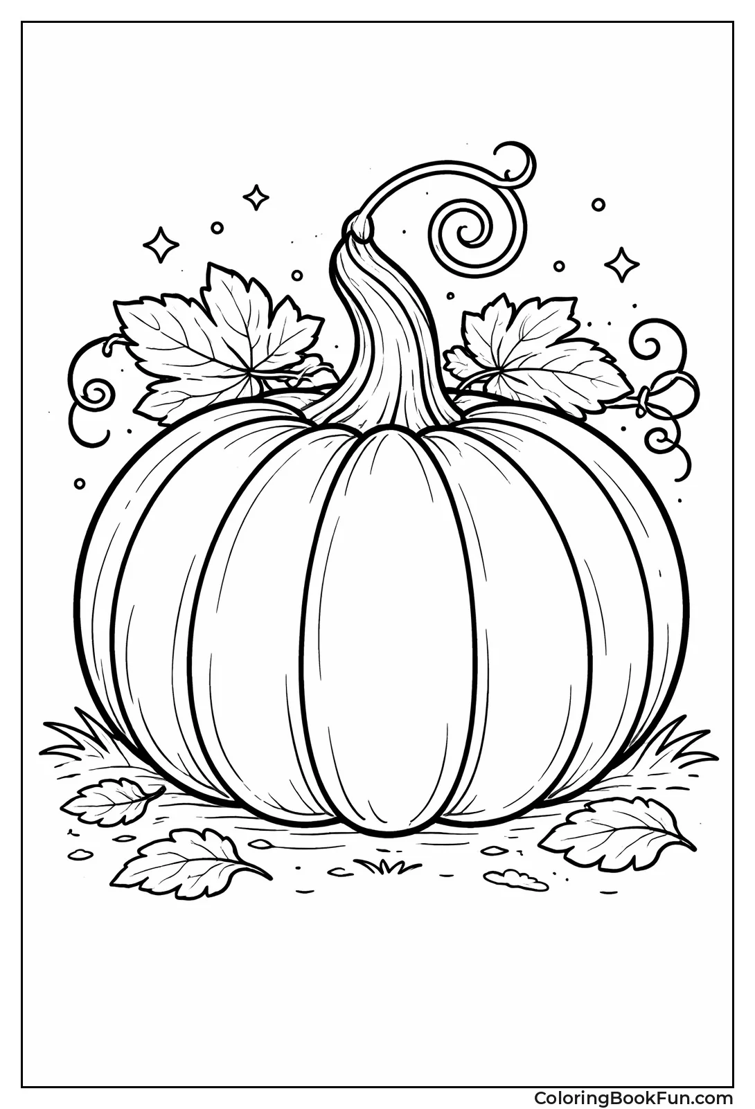 Curly Stem Pumpkin Portrait