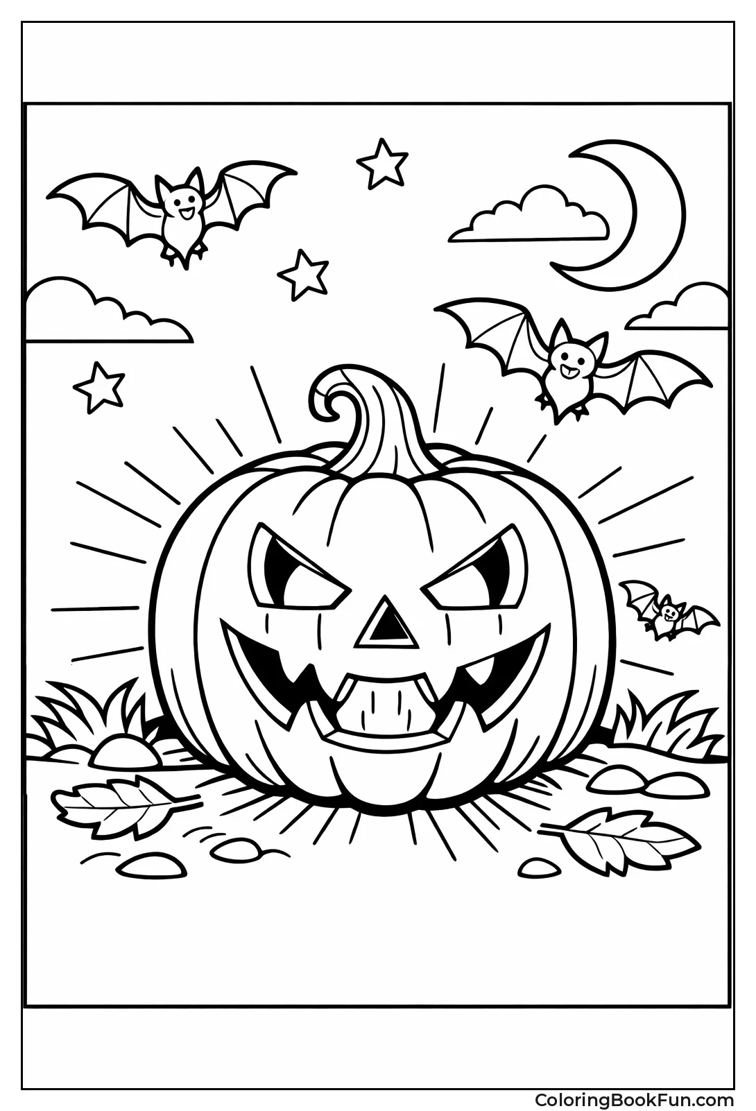 Glowing Lantern with Bats