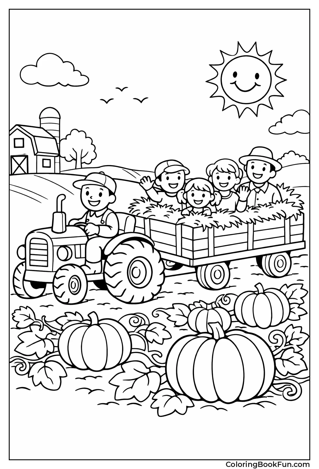 Hayride through Pumpkin Patch