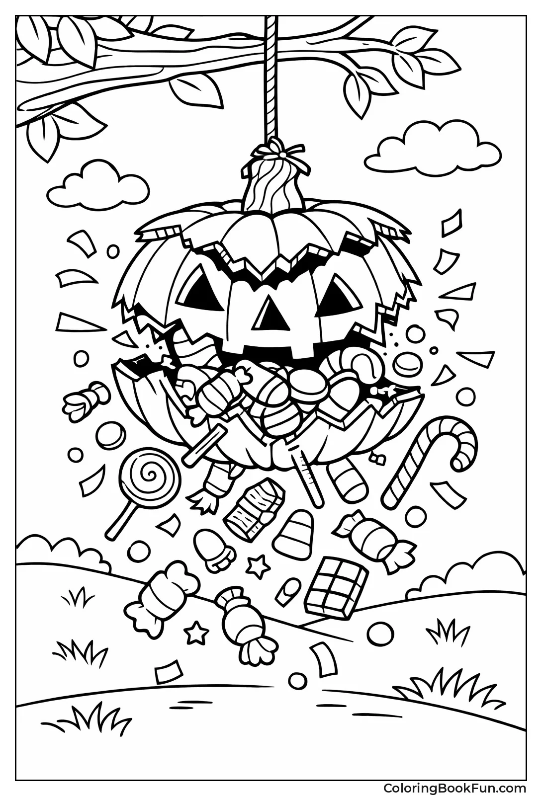 Bursting Pumpkin Piñata