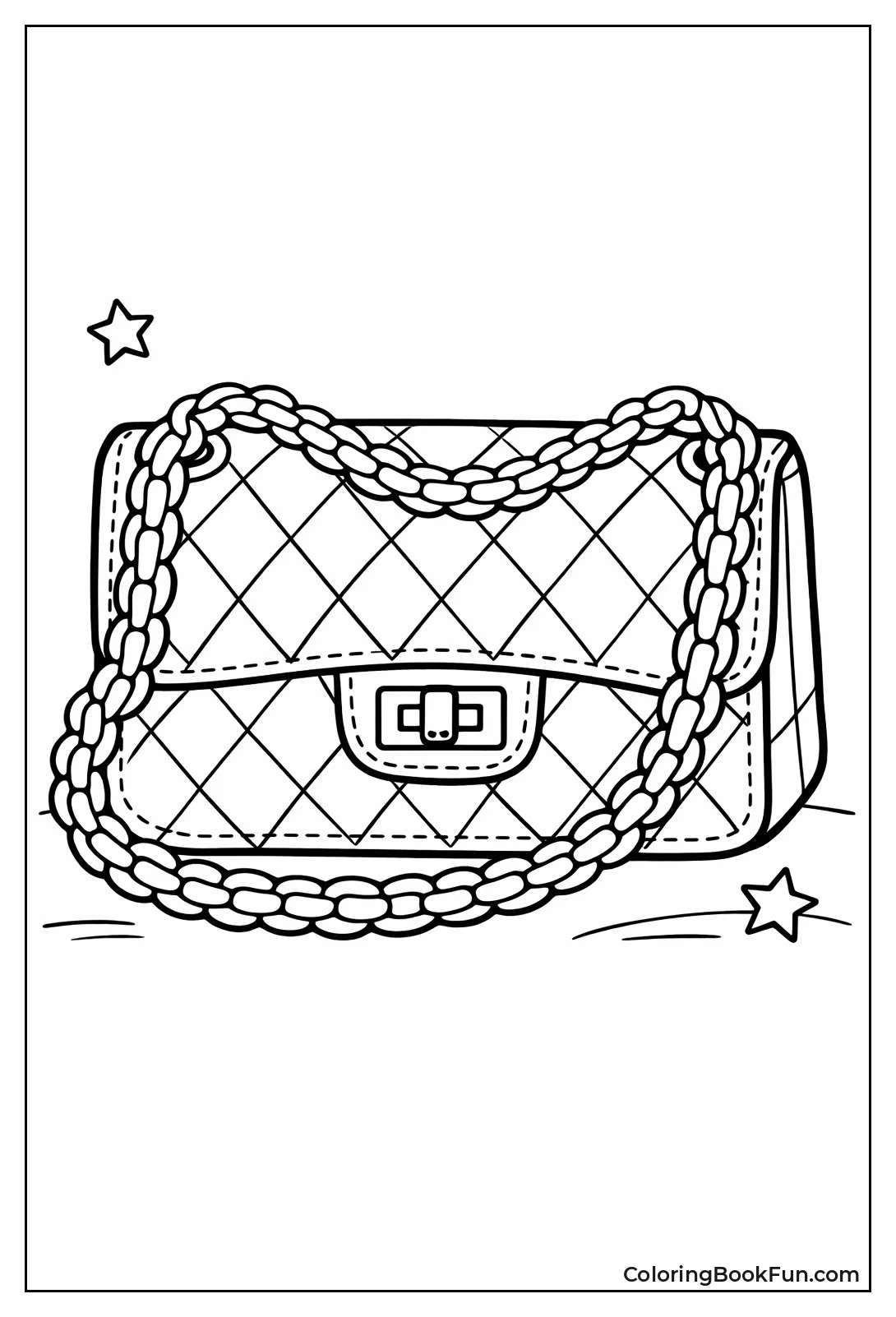 Quilted Bag with Chain