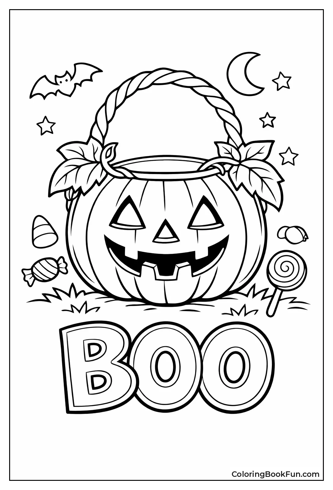 Pumpkin Pouch with Leaves