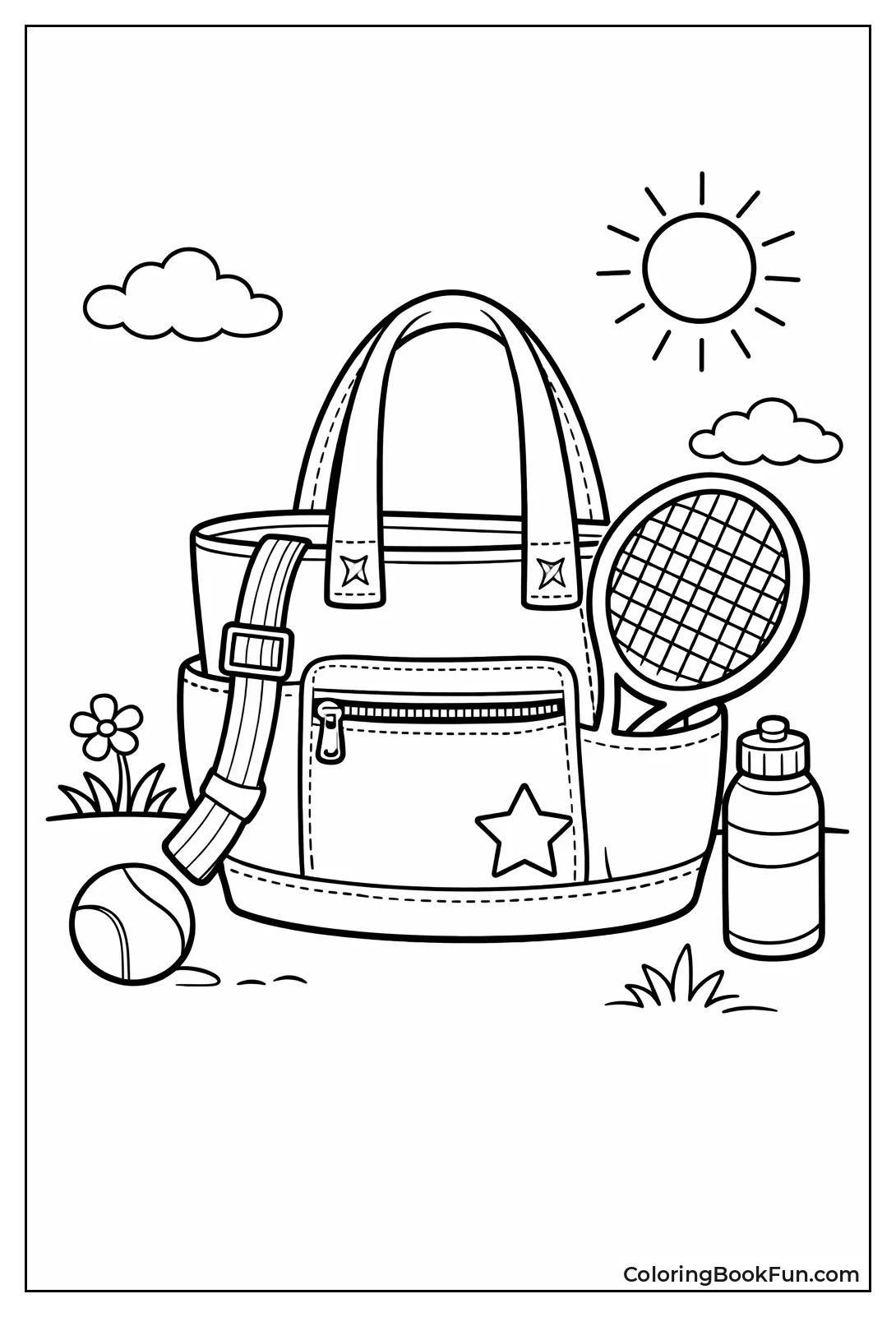 Tennis Tote with Racket