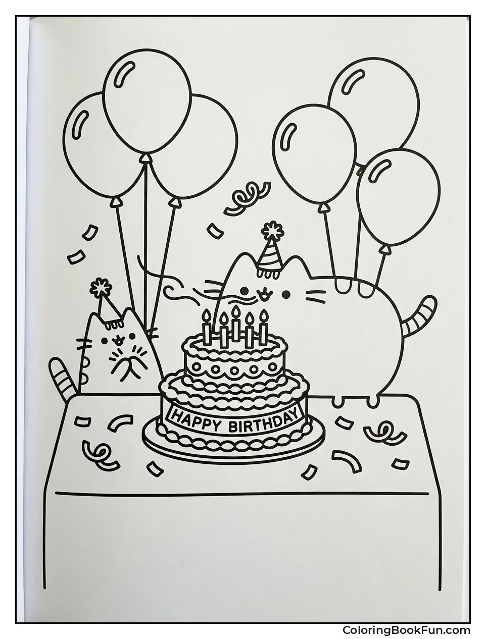 Pusheen Blowing Candles