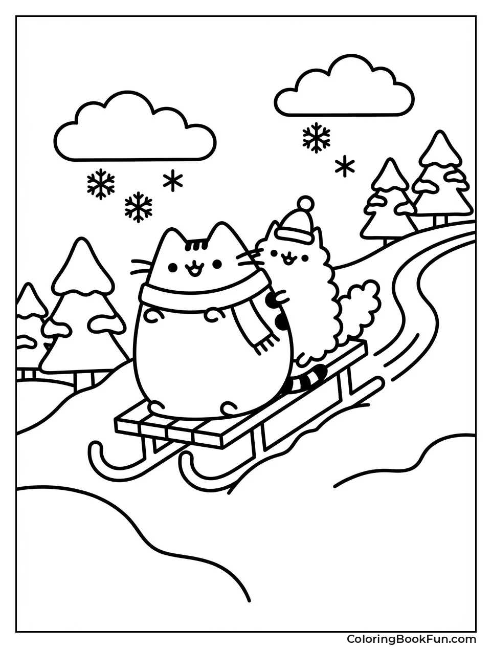 Pusheen Sledding Hill